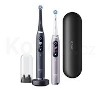 Oral-B | iO 9 Seria Duo | Elektryczna szczoteczka do zębów | Ładowana | Dla dorosłych | Kolor czarny onyks/róż | Liczba głowic w zestawie 2 | Liczba trybów szczotkowania zębów 7