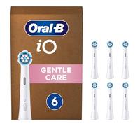 Oral-B iO Gentle Care Brossettes Blanches De Rechange, Amortissantes La Pression, Une Bonne Hygiène Des Dents Et Des Gencives Sensibles, Compatibles Avec Les Brosses Électriques Magnétiques, Lot De 6