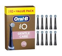 Oral-B iO Gentle Care, Brossettes de Rechange, Noire, Tête Ronde, Pour Gencives Sensibles, x10