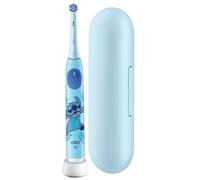 Oral-B iO Kids 6+ Disney Stitch Brosse à dents électrique, pour enfants à partir de 6 ans, avec 1 brossette, étui de voyage, minuterie musicale et 3 modes de brossage pour les soins dentaires, bleue