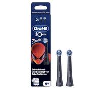 Oral-B iO Kids 6+ Marvel Spiderman Lot de 2 brossettes à dents électriques Oral-B iO Kids douces pour les dents et gencives fragiles à partir de 6 ans