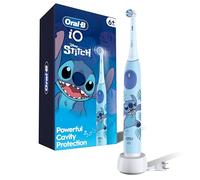 Oral-B iO Kids Limited Brosse à dents électrique rechargeable, Stitch avec 1 tête de brosse à dents douce - Capteur de pression automatique pour protéger les gencives - 3 réglages de nettoyage