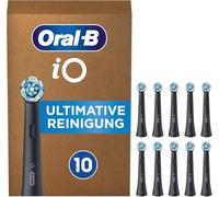 Oral-B iO Lot de 10 brossettes de nettoyage ultime pour brosse à dents électrique Oral-B - Emballage compatible avec boîte aux lettres - Noir