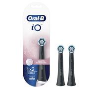 Oral-B iO Lot de 2 brossettes de nettoyage en douceur pour brosse à dents électrique Oral-B - Noir