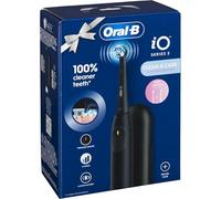 Oral-B iO Series 2 Brosse à dents électrique, 1 brosse, 3 modes de brossage, technologie magnétique, étui de voyage, conçue par Braun, noir nuit