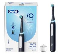 Oral-B iO Series 3 Noir - Brosse à dents électrique - Soin des gencives Smart Sensing - Nettoyage 3D