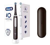 Oral-B iO Series 4 Duo Adulte Brosse à dents vibrante Noir, Blanc