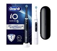 Oral-B iO Series 5 / 415121 - Brosse à dents électrique rechargeable - Pack double (Noir & Blanc)