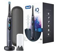Oral-B iO Series 8 Brosse à dents électrique, 6 modes de brossage pour soins dentaires, technologie magnétique, écran couleur et étui de voyage, édition limitée, noir onyx
