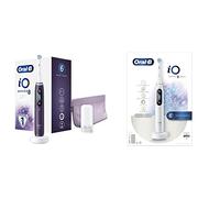 Oral-B iO Series 8s Brosse à Dents Électrique Rechargeable avec 1 Manche Intelligence Artificielle, 1 Brossette et 1 Pochette, Violet & iO Series 8 Brosse à Dents Électrique Rechargeable