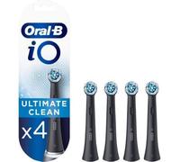 Oral-B iO Ultimate Clean - Têtes de brosse - Noir - 4 pièces - Compatible avec les brosses à dents électriques