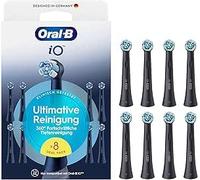 Oral-B iO Ultimate Cleaning Lot de 8 brossettes de rechange pour brosses à | Embout de brosse à dents d'origine pour brosse à dents électrique, nettoyage en profondeur avancé à 360° et élimination de la
