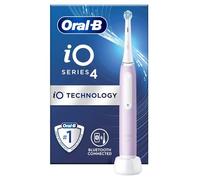 Oral-B iO4s Lavande : brosse à dents électrique ronde, micro-vibration, noir, rechargeable, 4 modes, pour adultes