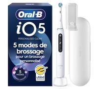 Oral-B Brosse à dents électrique connectée iO 5N avec étui de voyage blanche