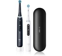 Oral-B iO5 ensemble de brosses à dents et de têtes de rechange avec étui DUO Black & White 2 pcs