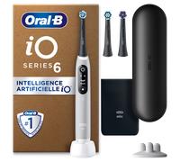 Oral-B iO6 Brosse À Dents Électrique Grise, 3 Brossettes, 1 Étui De Voyage,1 Pochette, 1 Porte Brossettes
