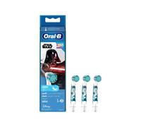 Oral-B Kids Star Wars - Brosse à dents enfant, 3 têtes, brins extra doux, blanc, âge recommandé 3+ ans, compatibilité Oral-B, emballage boîte.