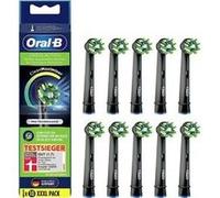 Oral-B Brossettes de rechange pour brosse à dents électrique CrossAction – Lot de 10 – Noir
