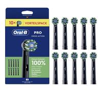 Oral-B Lot de 10 brossettes Pro CrossAction, noir