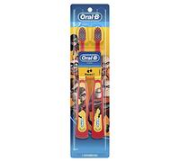 Oral-B Lot de 2 brosses à dents manuelles pour enfants avec les favoris Pixar, poils doux, pour enfants et tout-petits à partir de 3 ans