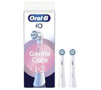 Oral-B Lot De 2 Brossettes De Rechange Gentle Care, AUTHENTIQUES, Blanches, Brossage Le Plus Doux, Conviennent Aux Gencives Sensibles, Brossette Ronde Pour Les Brosses A Dents Electriques Oral B iO