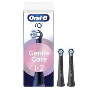 Oral-B Lot De 2 Brossettes De Rechange Gentle Care, AUTHENTIQUES, Noires, Brossage Le Plus Doux, Conviennent Aux Gencives Sensibles, Brossette Ronde Pour Les Brosses A Dents Electriques Oral B iO