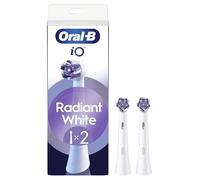 Oral-B Lot De 2 Brossettes De Rechange Radiant White, AUTHENTIQUES, Blanches, Brossage Avancé Grâce Aux Pétales De Polissage Pour Le Blanchiment Des Dents, Pour Les Brosses Electriques Oral B iO