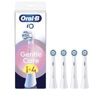 Oral-B Lot De 4 Brossettes De Rechange Gentle Care, AUTHENTIQUES, Blanches, Brossage Le Plus Doux, Conviennent Aux Gencives Sensibles, Brossette Ronde Pour Les Brosses A Dents Electriques Oral B iO