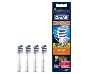 Oral B - Lot de 4 têtes de remplacement Trizone T/BR