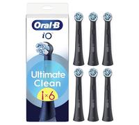 Oral-B Lot De 6 Brossettes De Rechange Ultimate Clean, AUTHENTIQUES, Noires, Brossage En Profondeur, Elimination De La Plaque Dentaire, Brossette Ronde Pour Les Brosses Electriques Oral B iO