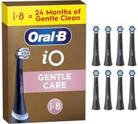 Oral-B Brossettes de rechange Gentle Care – Noires pour iO – Lot de 8 (authentiques)