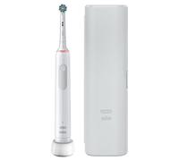 Oral-B Oral B Pro 3 Brosses à dents électriques pour adultes, cadeaux pour femme ou homme, 1 tête de brosse à dents Cross Action et étui de voyage, 3 modes avec blanchiment, prise britannique à 2