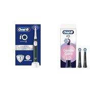 Oral-B Pack Brosse A Dents Electrique iO 2 Et 2 Brossettes De Rechange Gentle Care Oral B, AUTHENTIQUES, Manche Vert Forêt Et Embouts Noirs, Brossage Le Plus Doux Avec 3 Modes De Nettoyage