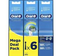 Oral-B Precision Clean Lot De 6 Têtes De Brosse À Dents De Rechange Avec Technologie Cleanmaximiser - 4210201325253