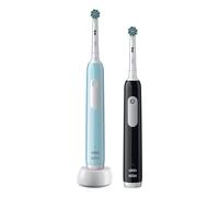 Oral-B Pro 1 PRO1CRSDUO brosse à dents électrique Adulte Brosse à dents rotative oscillante Noir, Turquoise, Blanc