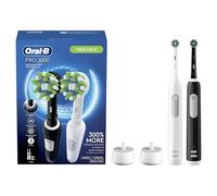 Oral-b Pro 1000 Crossaction Lot de 2 brosses à dents électriques Noir et blanc
