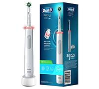 Oral-B Pro 3000 Brosse À Dents Électrique Rechargeable Avec 1 Manche Capteur De Pression Et 1 Brossette Crossaction, Technologie 3D, Élimine Jusqu’À 100 % De Plaque Dentaire