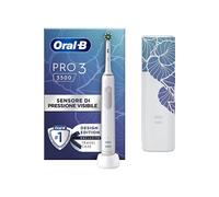 ORAL-B PRO 3500 WHITE +TRAVEL CASE FLORA BLUE