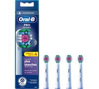 Oral-B Pro 3D White EB18-4 - Brossettes de Rechange pour Brosse à Dents Électrique - Pack de 4