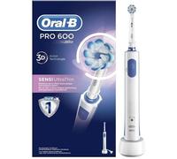 Oral-B PRO 600 Brosse à Dents Électrique Rechargeable avec 1 Manche et 1 Brossette Sensi Ultrathin Technologie 3D