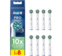 Oral-B Pro Cross Action Brossettes pour Brosse à dents électriques Pack de 8