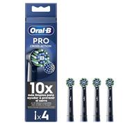 Oral-B Pro Cross Action Noire Brossettes pour Brosse à dents électriques, Pack De 4 Unités