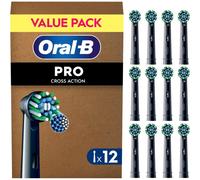 Oral-B PRO Cross Action têtes de remplacement pour brosse à dents Black 12 pcs