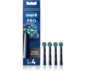 Oral-B PRO Cross Action têtes de remplacement pour brosse à dents Black 4 pcs