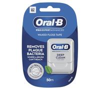 Oral-B Pro-Expert Fil dentaire ciré avancé - Nettoyage en profondeur - Élimine la plaque dentaire - Saveur menthe fraîche - 50 m