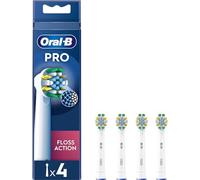 Oral-B FlossAction 80339419 tête de brosses 4 pièce(s) Blanc, Argent