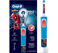 Oral-B Vitality Pro Kids Spiderman Enfant Brosse à dents rotative oscillante Bleu, Rouge