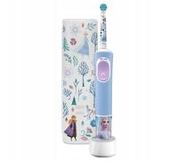 Oral-B Pro Kids Brosse à dents Enfant Rotative Oscillante Batterie intégrée Minuteur 2min Mode Pouls Bleu/Blanc avec 1 Brosse et Housse