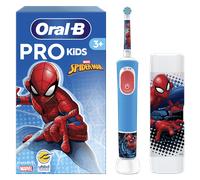 Oral-B Brosse à Dents Electrique Pro Kids, Spider-Man, Bleu et Rouge