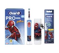 Oral-B Pro Kids Marvel Spiderman Brosse à dents électrique avec 1 brossette + pack de 4 brossettes